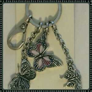 Lucky Brand Butterfly Bag/Keychain~NEW